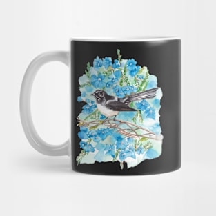 Willie Wagtail on Lechenaultia Mug